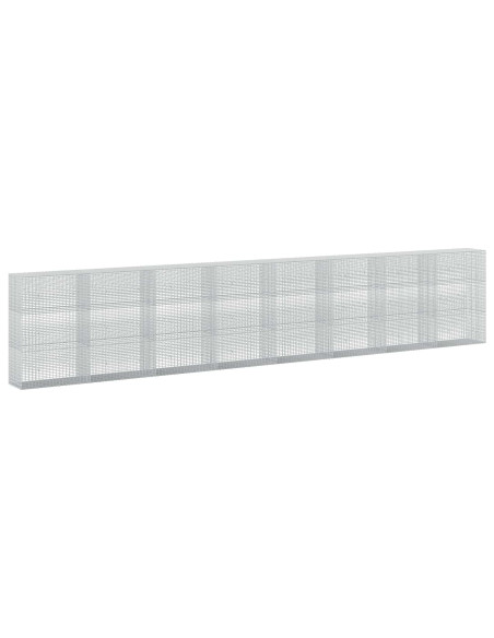 Gabione con filo da 3,5 mm e rete da 5x2,5 cm 800x50x150 cm