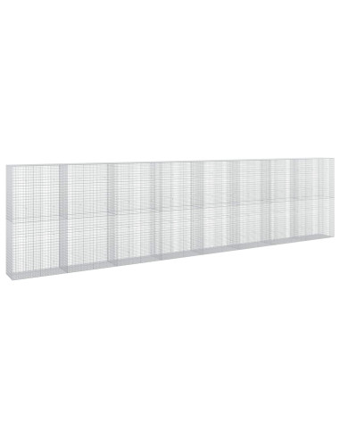 Gabione con filo da 3,5 mm e rete da 5x2,5 cm 800x50x200 cm