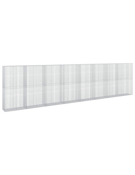 Gabione con filo da 3,5 mm e rete da 5x2,5 cm 800x50x200 cm