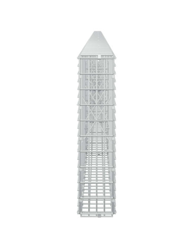 Gabione con filo da 3,5 mm e rete da 5x2,5 cm 850x10x50 cm