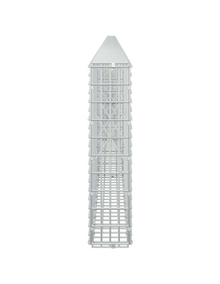 Gabione con filo da 3,5 mm e rete da 5x2,5 cm 850x10x50 cm