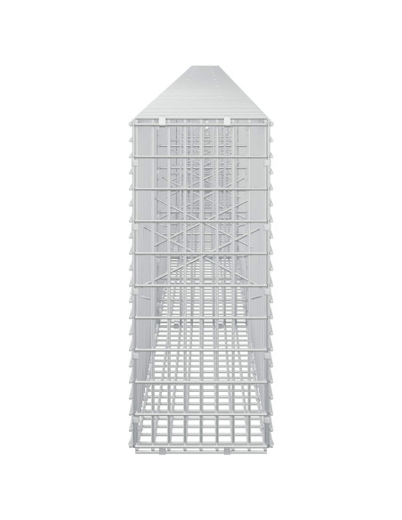 Gabione con filo da 3,5 mm e rete da 5x2,5 cm 850x20x50 cm