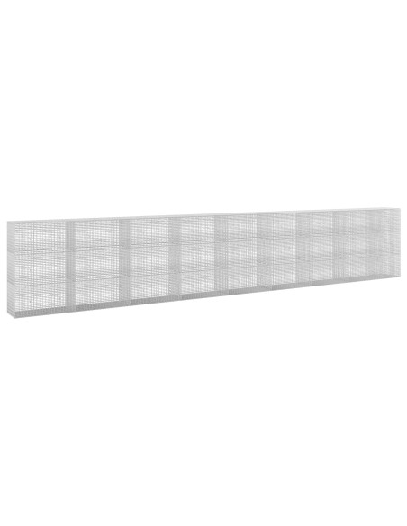Gabione con filo da 3,5 mm e rete da 5x2,5 cm 850x50x150 cm
