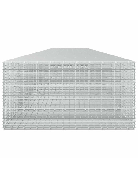 Gabione con filo da 3,5 mm e rete da 5x2,5 cm 900x100x50 cm