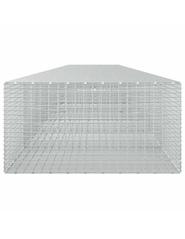 Gabione con filo da 3,5 mm e rete da 5x2,5 cm 900x100x50 cm