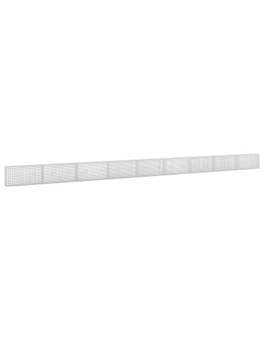 Gabione con filo da 3,5 mm e rete da 5x2,5 cm 900x20x50 cm