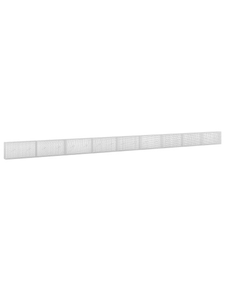 Gabione con filo da 3,5 mm e rete da 5x2,5 cm 900x20x50 cm