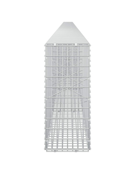 Gabione con filo da 3,5 mm e rete da 5x2,5 cm 900x20x50 cm