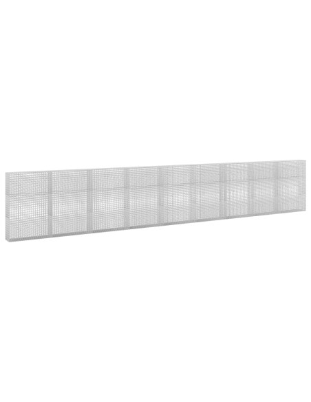 Gabione con filo da 3,5 mm e rete da 5x2,5 cm 900x30x150 cm