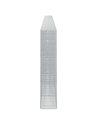 Gabione con filo da 3,5 mm e rete da 5x2,5 cm 900x30x150 cm