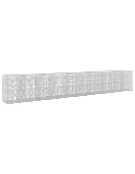 Gabione con filo da 3,5 mm e rete da 5x2,5 cm 950x100x150 cm