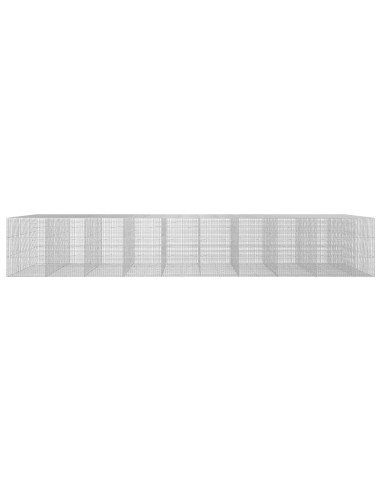 Gabione con filo da 3,5 mm e rete da 5x2,5 cm 950x100x150 cm