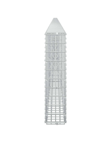 Gabione con filo da 3,5 mm e rete da 5x2,5 cm 950x10x50 cm
