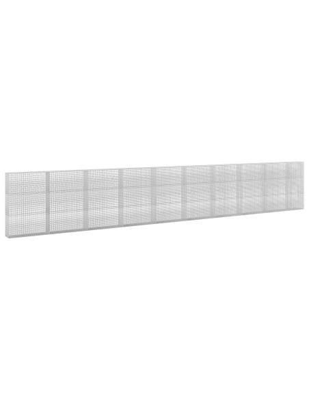 Gabione con filo da 3,5 mm e rete da 5x2,5 cm 950x30x150 cm