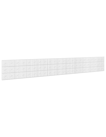 Gabione con filo da 5 mm e rete 10x10 cm 1100x10x150 cm