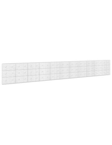 Gabione con filo da 5 mm e rete 10x10 cm 1100x20x150 cm
