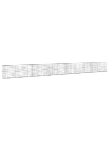 Gabione con filo da 5 mm e rete 10x10 cm 1100x50x100 cm