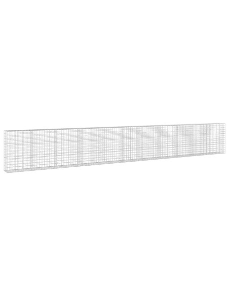 Gabione con filo da 5 mm e rete 10x10 cm 1100x50x150 cm