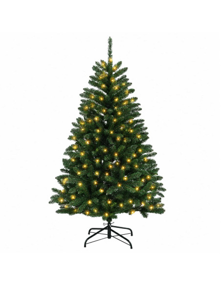 Albero di Natale Artificiale con Rami Pieghevoli 180 cm 300 LED