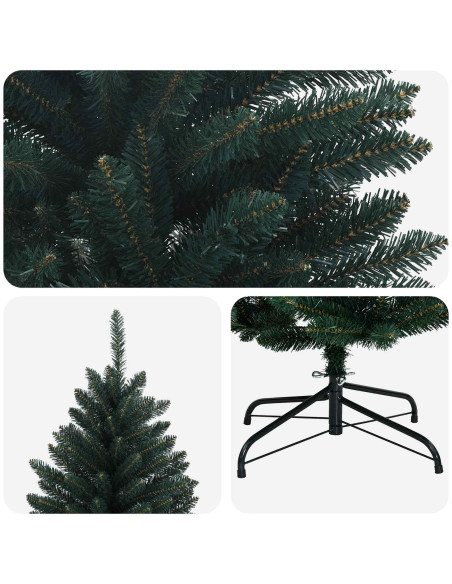 Albero di Natale Artificiale con Rami Pieghevoli 270 cm PVC
