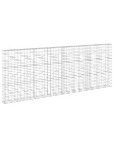 Gabione con filo da 5 mm e rete 10x10 cm 400x20x150 cm 2