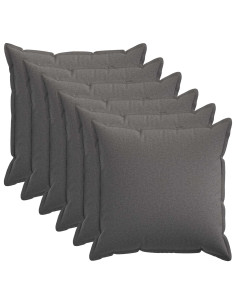 Federa 6 pcs HOUTEN Grigio Chiaro 60 x 60 cm Lino