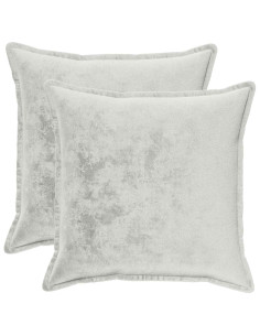 Federa 2 pcs HOUTEN Grigio Chiaro 60 x 60 cm Flanella