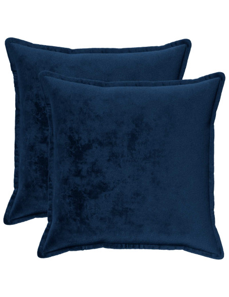 Federa 2 pcs HOUTEN Blu navy 65 x 65 cm Flanella