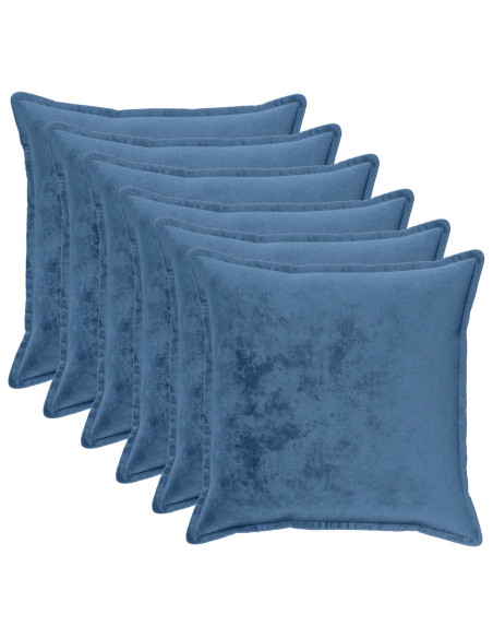 Federa 6 pcs HOUTEN Azzurro 65 x 65 cm Flanella