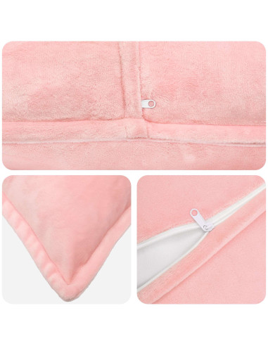 Federa 6 pcs HOUTEN Rosa 65 x 65 cm Flanella