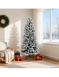 Albero di Natale Artificiale con Rami Pieghevoli 180 cm