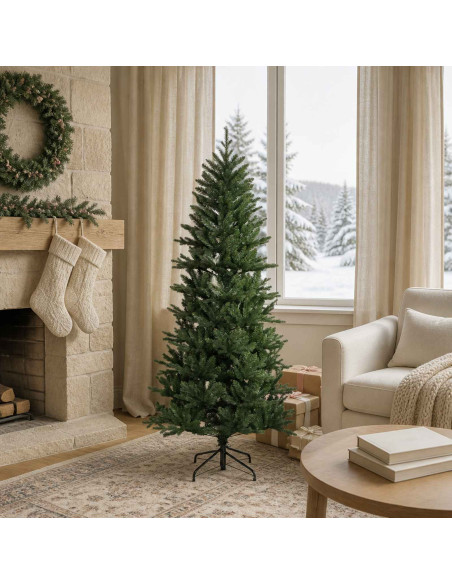 Albero di Natale Artificiale con Rami Pieghevoli 150 cm