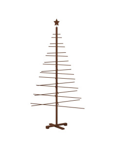Albero di Natale in legno 180 cm Bambù e legno di pino massello 2