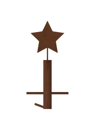 Albero di Natale in legno 180 cm Bambù e legno di pino massello