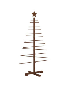 Albero di Natale in legno 125 cm Bambù e legno di pino massello 2