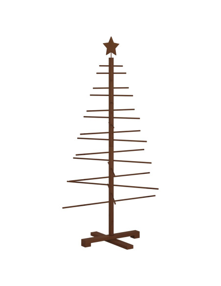 Albero di Natale in legno 125 cm Bambù e legno di pino massello