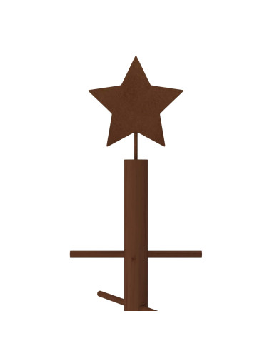 Albero di Natale in legno 210 cm Bambù e legno di pino massello
