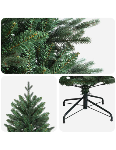 Albero di Natale Artificiale con Rami Pieghevoli 210 cm