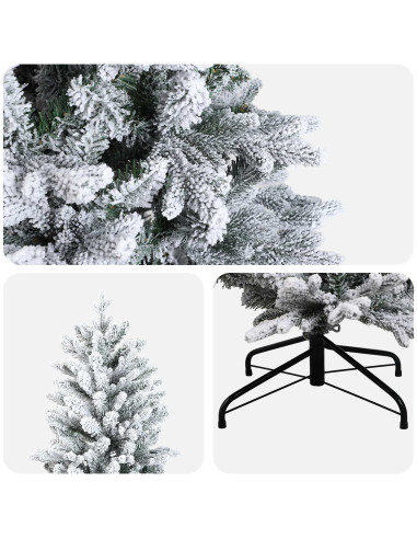 Albero di Natale Artificiale con Rami Pieghevoli 180 cm