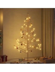 Albero di Natale in legno con supporto Naturale 180 cm