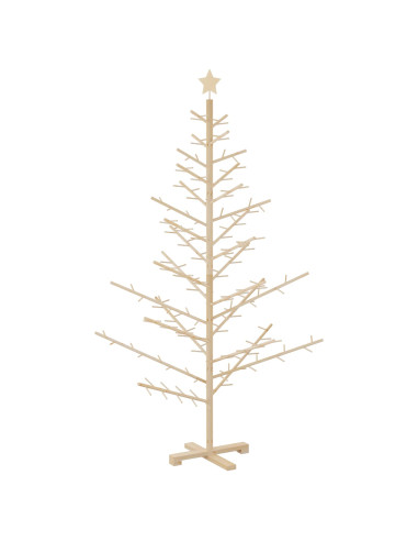 Albero di Natale in legno con supporto Naturale 180 cm