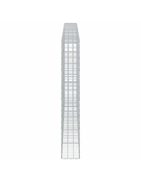 Gabione con filo da 5 mm e rete 10x10 cm 500x30x200 cm