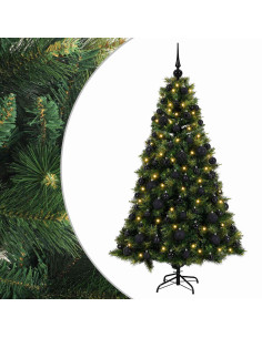 Albero di Natale artificiale con palline 240 cm 300 LED