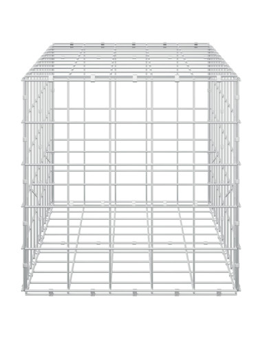 Gabione con filo da 5 mm e rete 10x10 cm 100x50x50 cm