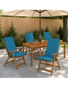 Cuscini Bhair Alto Schienale in 4 Pezzi GEMERT 4 pcs Azzurro