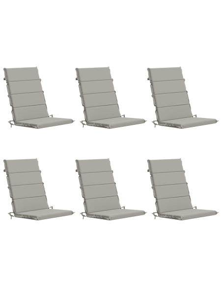 Cuscini Bhair Alto Schienale in 6 Pezzi GEMERT 100% Poliestere