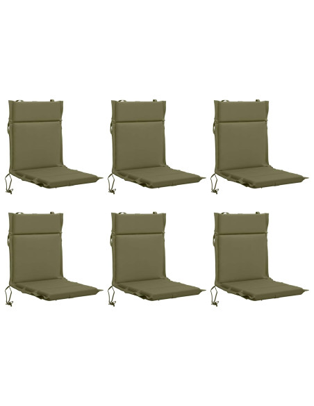 Cuscini per Sedia Alta in 6 Pezzi GEMERT 6 pcs 100% Poliestere