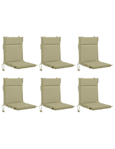 Cuscini per Sedia Alta in 6 Pezzi GEMERT 6 pcs 100% Poliestere