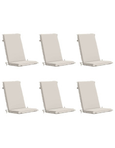 Cuscini Bhair Alto Schienale in 6 Pezzi GEMERT 6 pcs Bianco 2