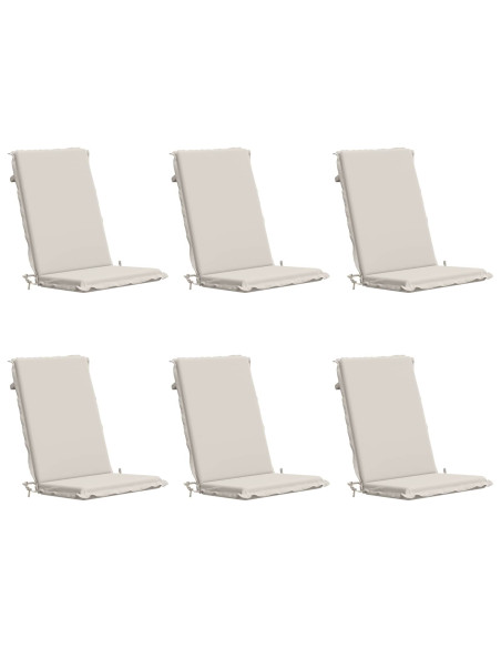 Cuscini Bhair Alto Schienale in 6 Pezzi GEMERT 6 pcs Bianco